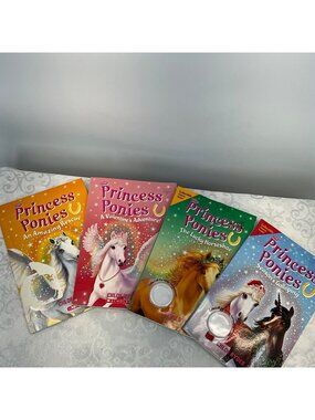 Princess Ponies Children's Book Set 4 Paperback Books - Ages 7-10 - Bloomsbury P